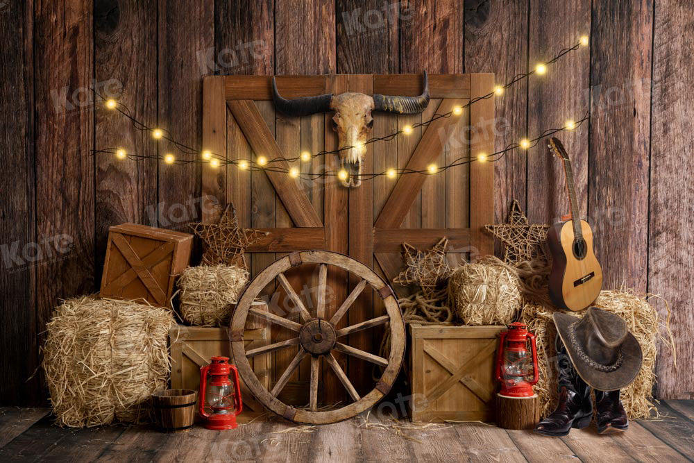 Kate Cow Boy Farm Backdrop Designed by Emetselch - Kate Backdrop AU