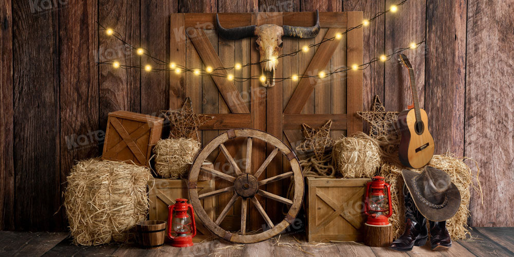 Kate Cow Boy Farm Backdrop Designed by Emetselch - Kate Backdrop AU