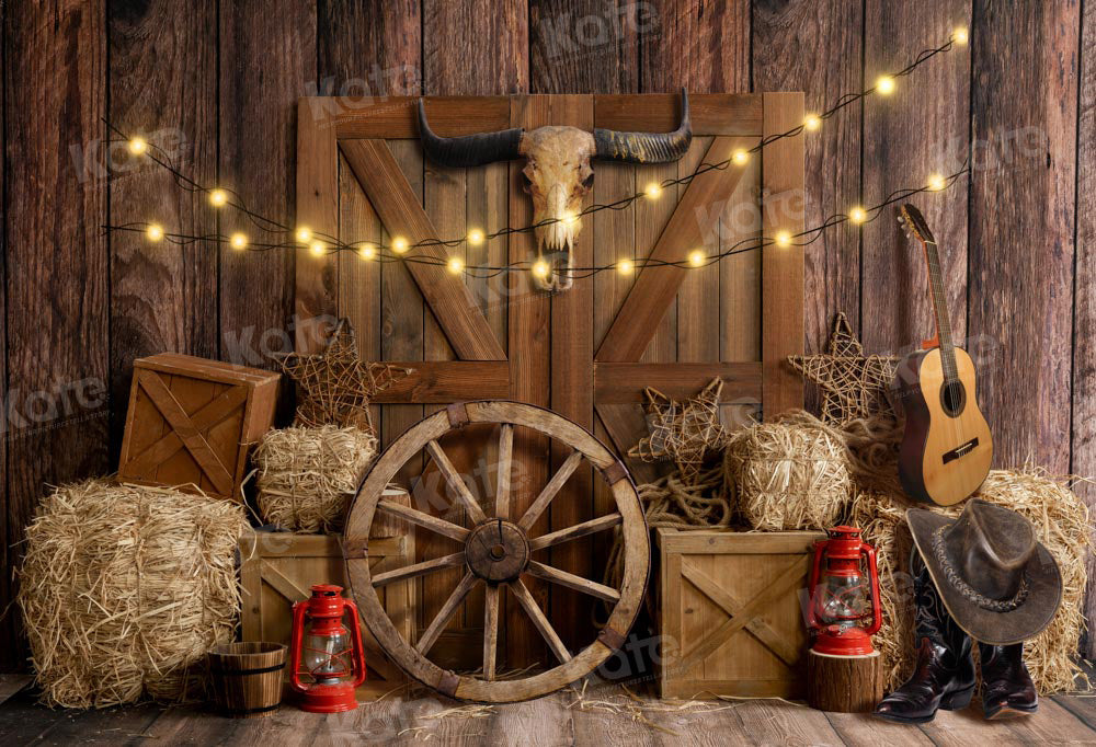 Kate Cow Boy Farm Backdrop Designed by Emetselch - Kate Backdrop AU