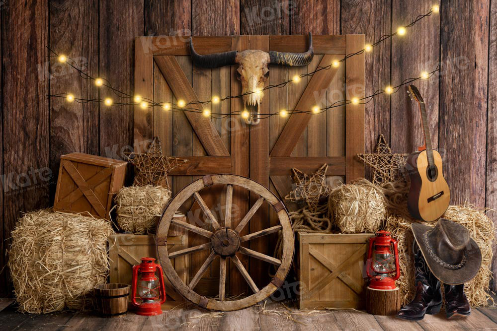 Kate Cow Boy Farm Backdrop Designed by Emetselch - Kate Backdrop AU