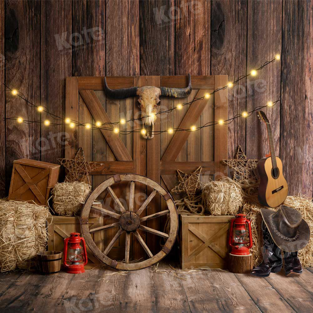 Kate Cow Boy Farm Backdrop Designed by Emetselch - Kate Backdrop AU