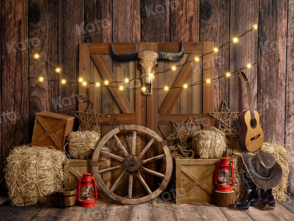 Kate Cow Boy Farm Backdrop Designed by Emetselch - Kate Backdrop AU