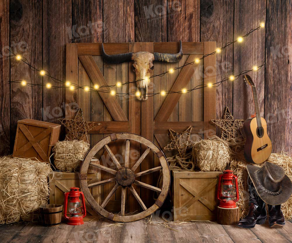 Kate Cow Boy Farm Backdrop Designed by Emetselch - Kate Backdrop AU
