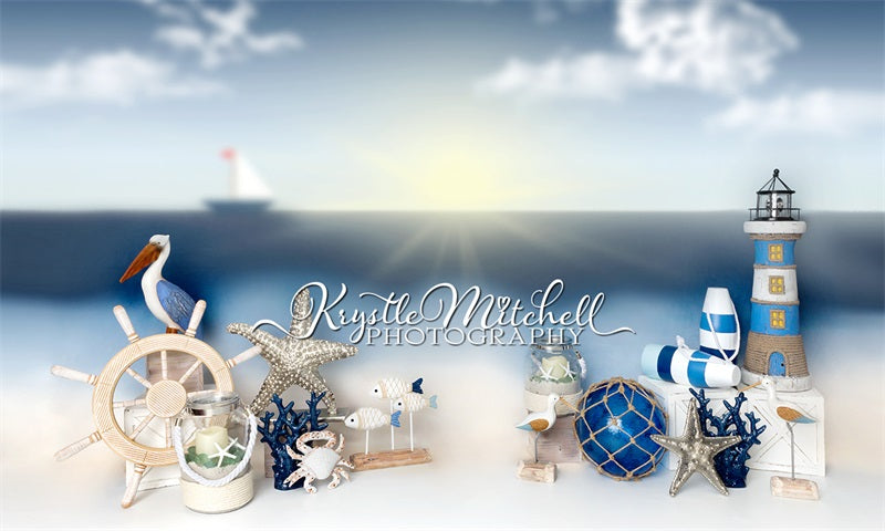Kate Cape Side by the Sea Backdrop Designed By Krystle Mitchell Photography - Kate Backdrop AU