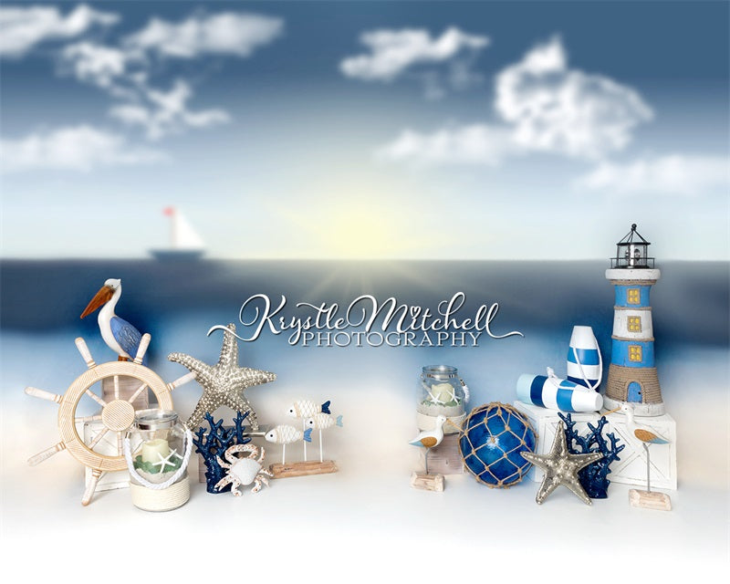 Kate Cape Side by the Sea Backdrop Designed By Krystle Mitchell Photography - Kate Backdrop AU