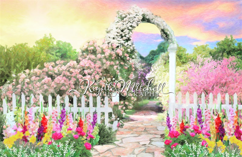 Kate Sunrise Garden Walk Backdrop Designed By Krystle Mitchell Photography - Kate Backdrop AU