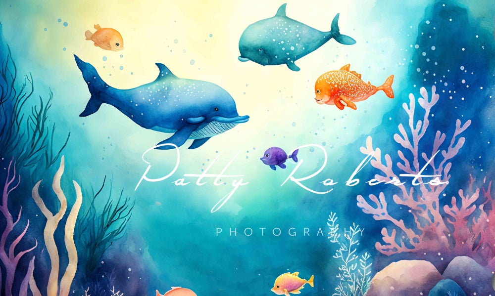 Kate Deep Sea Delight Backdrop Designed by Patty Robertss - Kate Backdrop AU