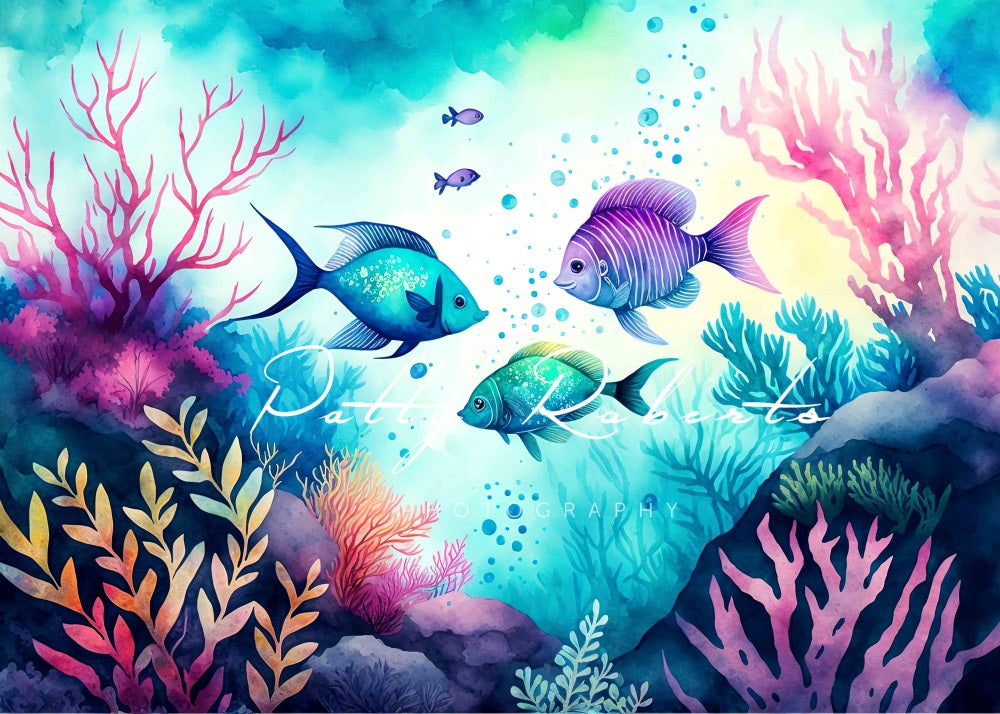 Kate Magical Sea Kingdom Backdrop Designed by Patty Robertss - Kate Backdrop AU