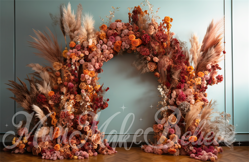 Kate Interior Boho ArchRoom Birthday Backdrop Designed by Mini MakeBelieve - Kate Backdrop AU