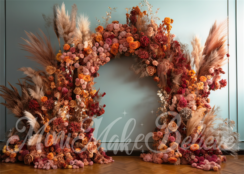 Kate Interior Boho ArchRoom Birthday Backdrop Designed by Mini MakeBelieve - Kate Backdrop AU