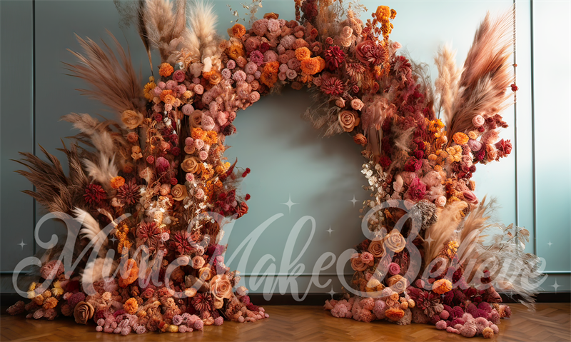 Kate Interior Boho ArchRoom Birthday Backdrop Designed by Mini MakeBelieve - Kate Backdrop AU