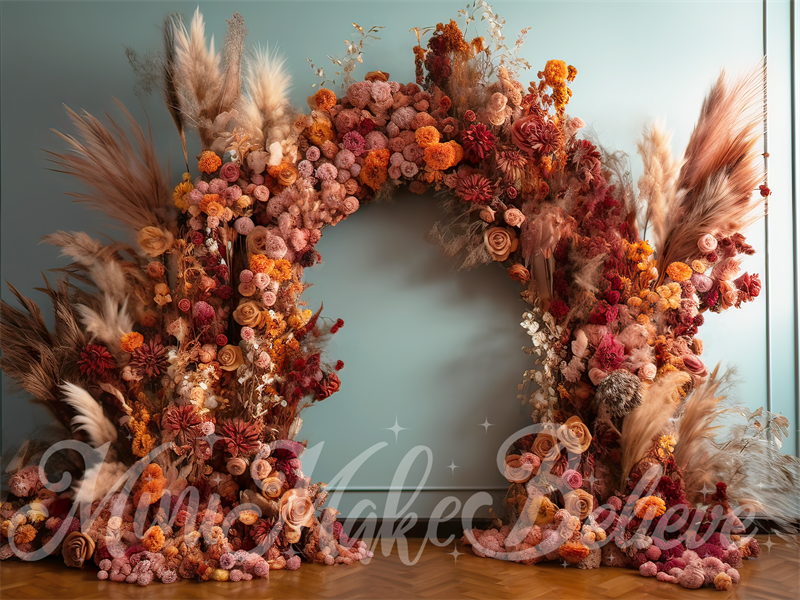 Kate Interior Boho ArchRoom Birthday Backdrop Designed by Mini MakeBelieve - Kate Backdrop AU