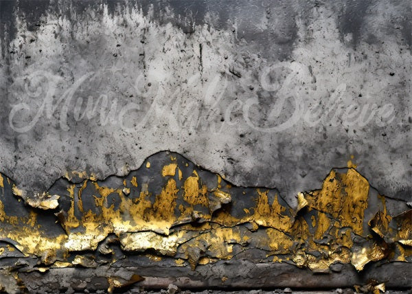 Kate Concrete Gold Wall Backdrop Designed by Mini MakeBelieve - Kate Backdrop AU