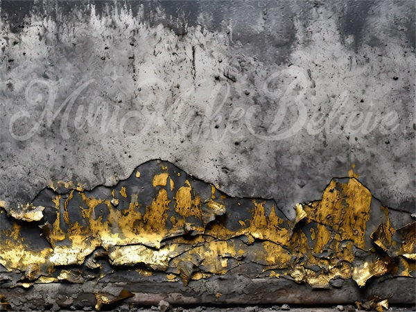 Kate Concrete Gold Wall Backdrop Designed by Mini MakeBelieve - Kate Backdrop AU