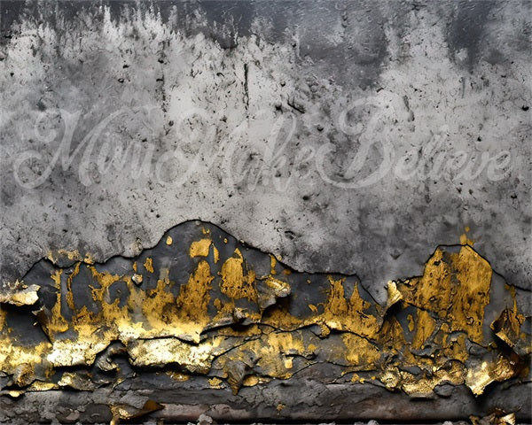 Kate Concrete Gold Wall Backdrop Designed by Mini MakeBelieve - Kate Backdrop AU