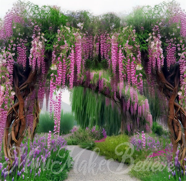 Kate Painterly Fine Art Wisteria Willow Backdrop Designed by Mini MakeBelieve - Kate Backdrop AU