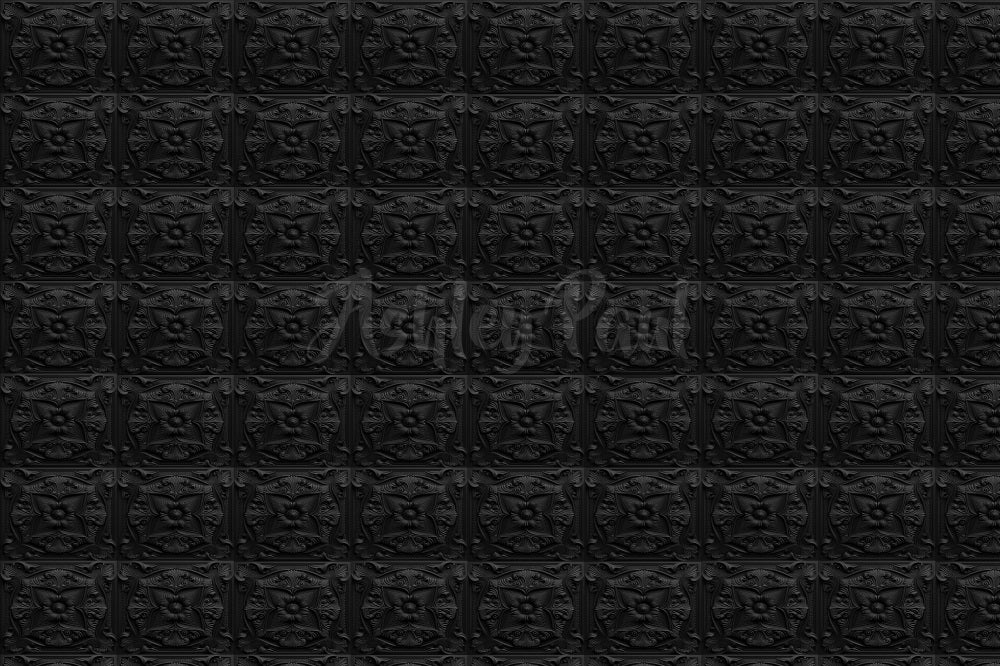 Kate Black Boudoir Tile Wall Backdrop Designed by Ashley Paul