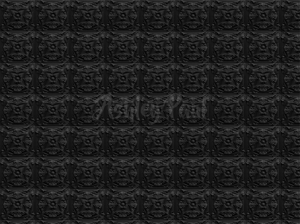 Kate Black Boudoir Tile Wall Backdrop Designed by Ashley Paul