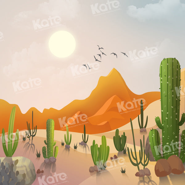 Kate Desert Sun Cactus Backdrop Designed by GQ - Kate Backdrop AU
