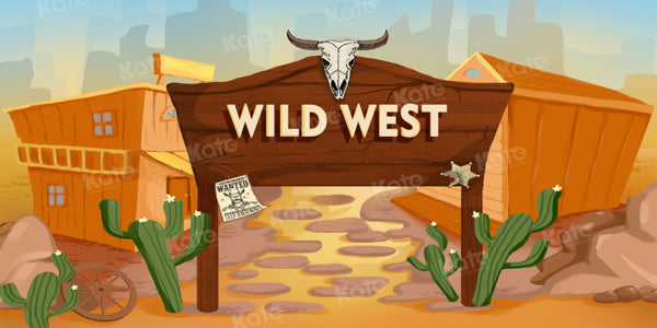 Kate Wild West Cactus Backdrop Cowboy Designed by GQ - Kate Backdrop AU