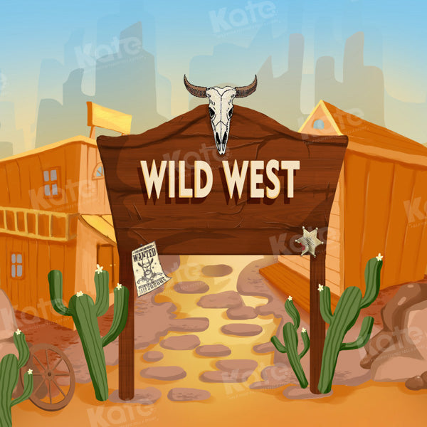 Kate Wild West Cactus Backdrop Cowboy Designed by GQ - Kate Backdrop AU