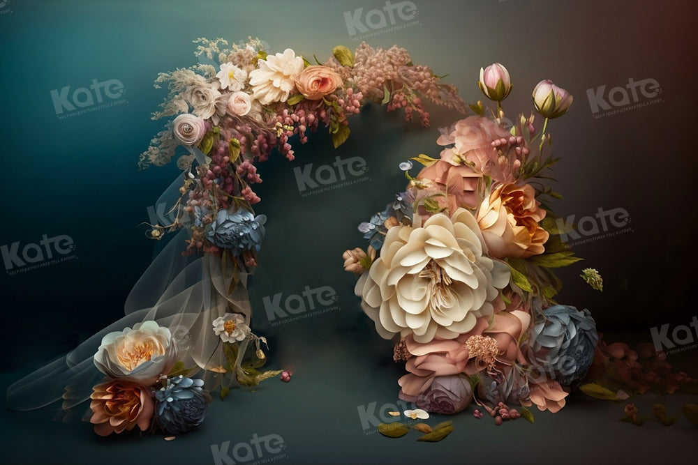 Kate Flower Portrait Mother's Day Backdrop for Photography - Kate Backdrop AU