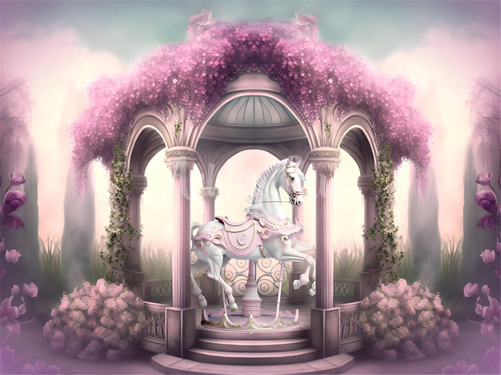 Kate Carousel Dreams Backdrop Designed by Ashley Paul - Kate Backdrop AU