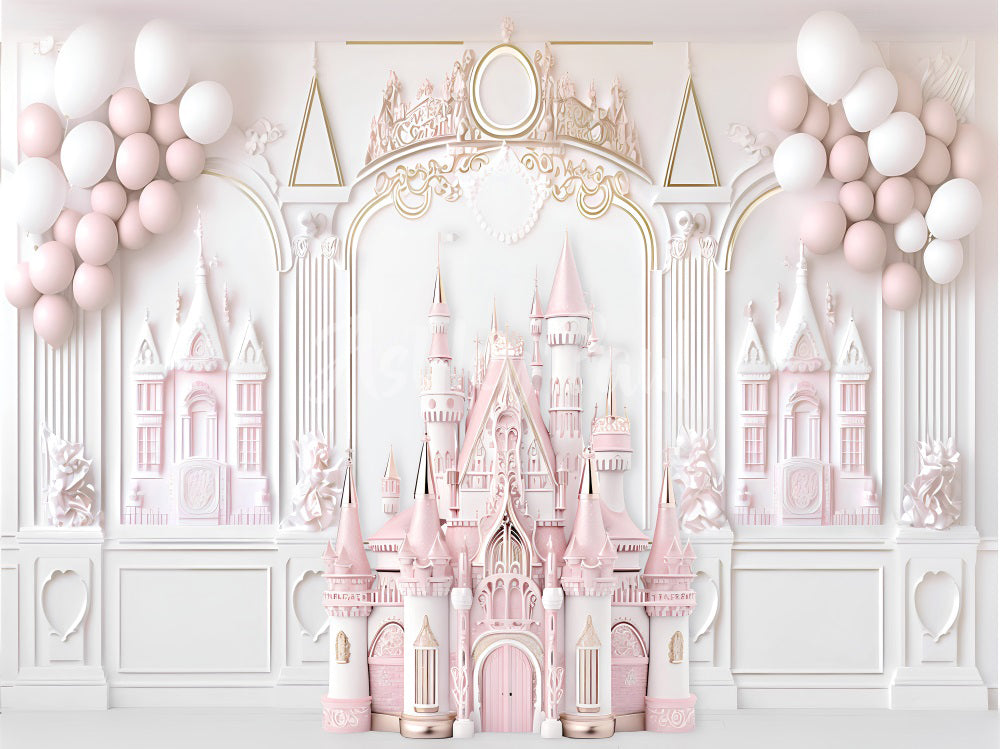 Kate Princess Room Castle Backdrop Designed by Ashley Paul - Kate Backdrop AU