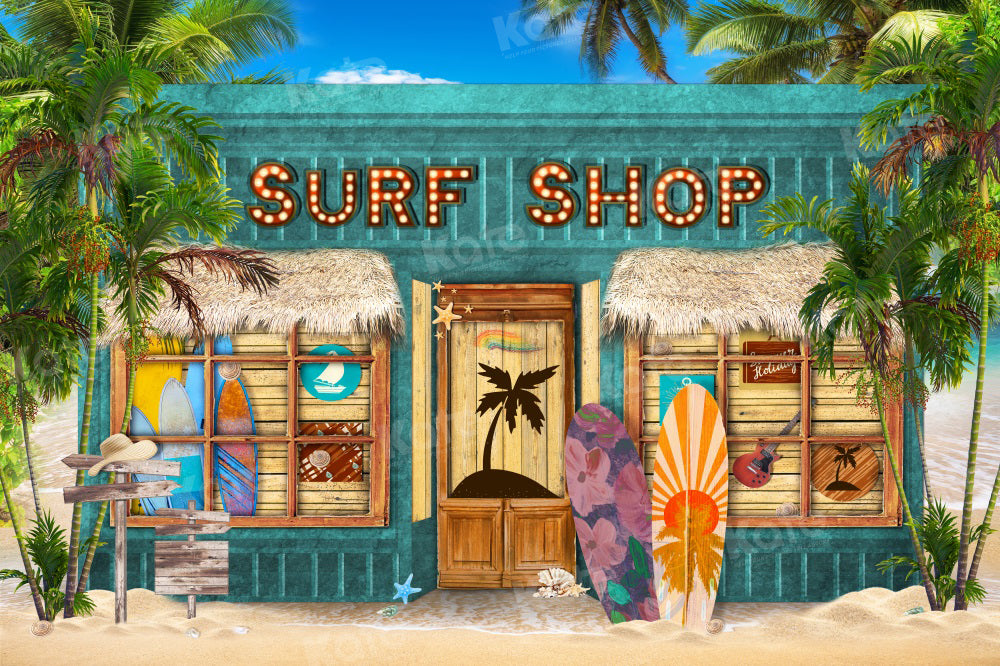 Kate Surf Shop Backdrop Sea Beach for Photography - Kate Backdrop AU