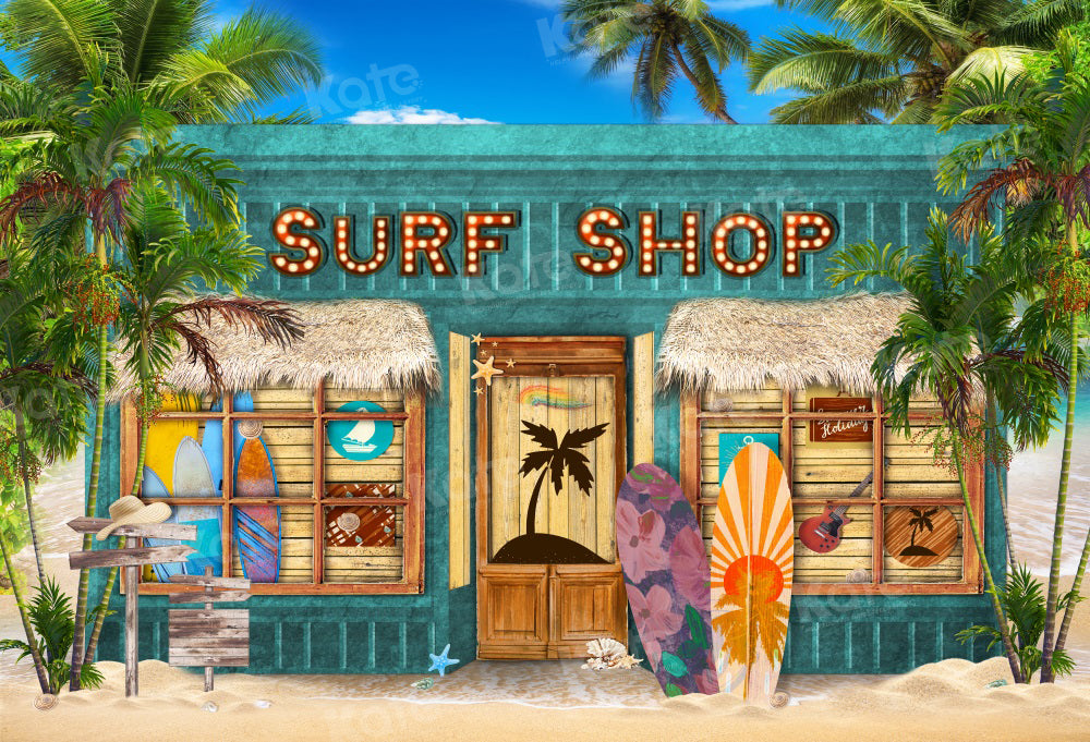 Kate Surf Shop Backdrop Sea Beach for Photography - Kate Backdrop AU