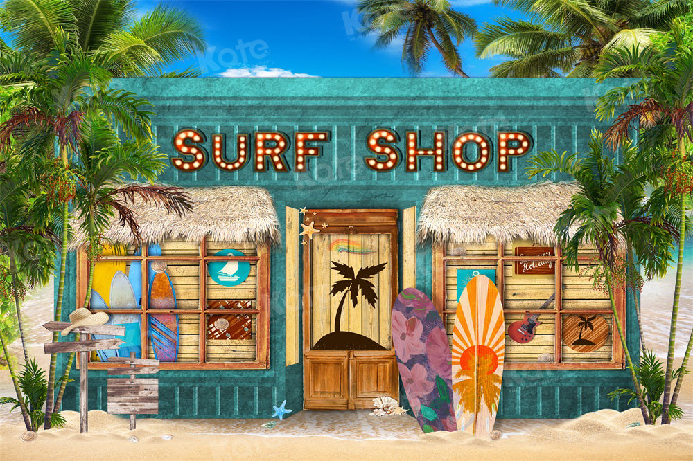 Kate Surf Shop Backdrop Sea Beach for Photography - Kate Backdrop AU