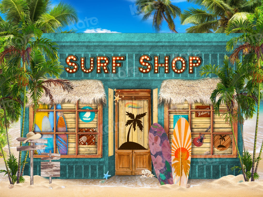 Kate Surf Shop Backdrop Sea Beach for Photography - Kate Backdrop AU