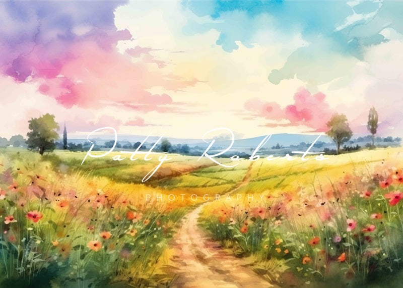 Kate Wildflower Wonderland Backdrop Designed by Patty Robertss - Kate Backdrop AU