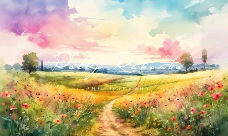Kate Wildflower Wonderland Backdrop Designed by Patty Robertss - Kate Backdrop AU