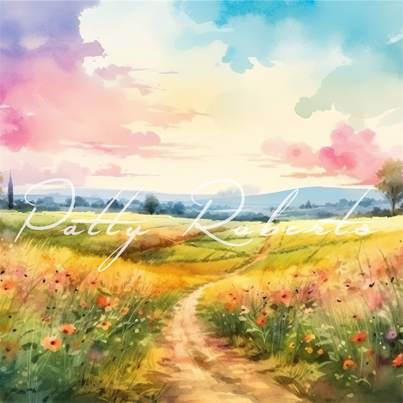 Kate Wildflower Wonderland Backdrop Designed by Patty Robertss - Kate Backdrop AU