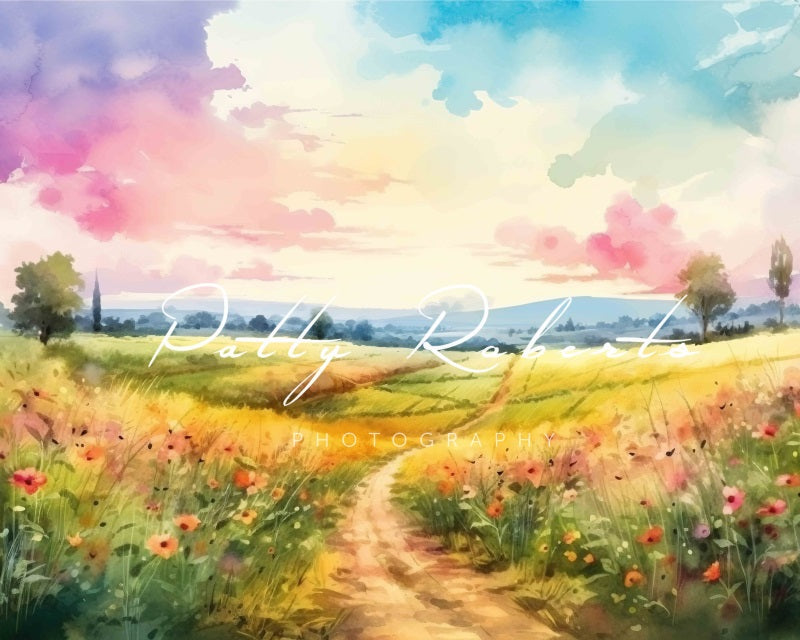 Kate Wildflower Wonderland Backdrop Designed by Patty Robertss - Kate Backdrop AU