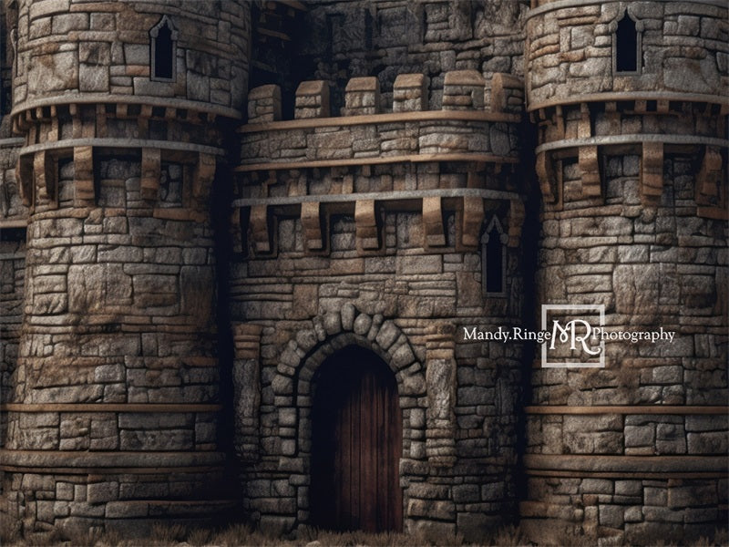 Kate Medieval Castle Exterior Backdrop Designed by Mandy Ringe Photography - Kate Backdrop AU