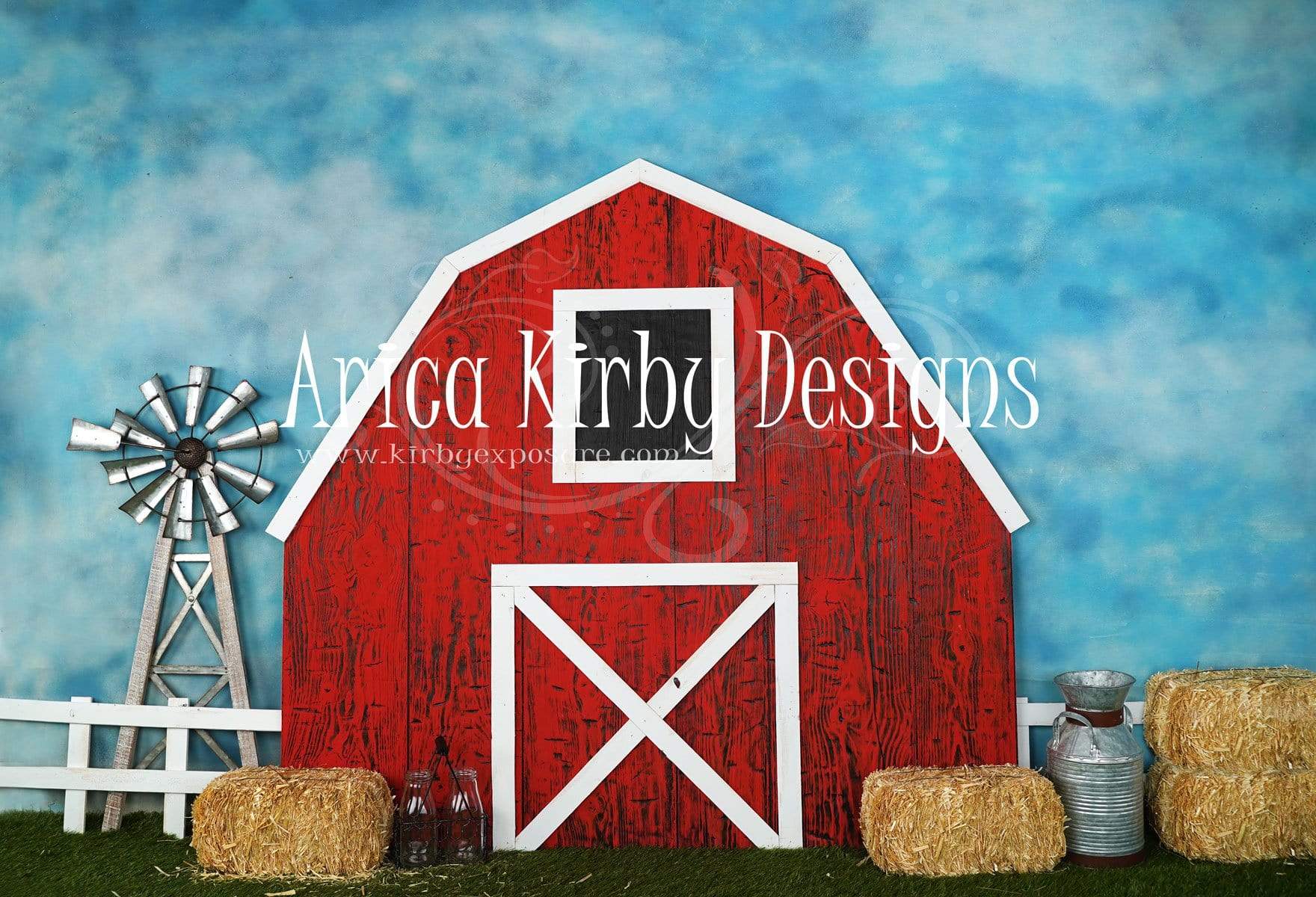 Kate Barnyard Fun Children Summer Backdrops Designed by Arica Kirby - Kate Backdrop AU