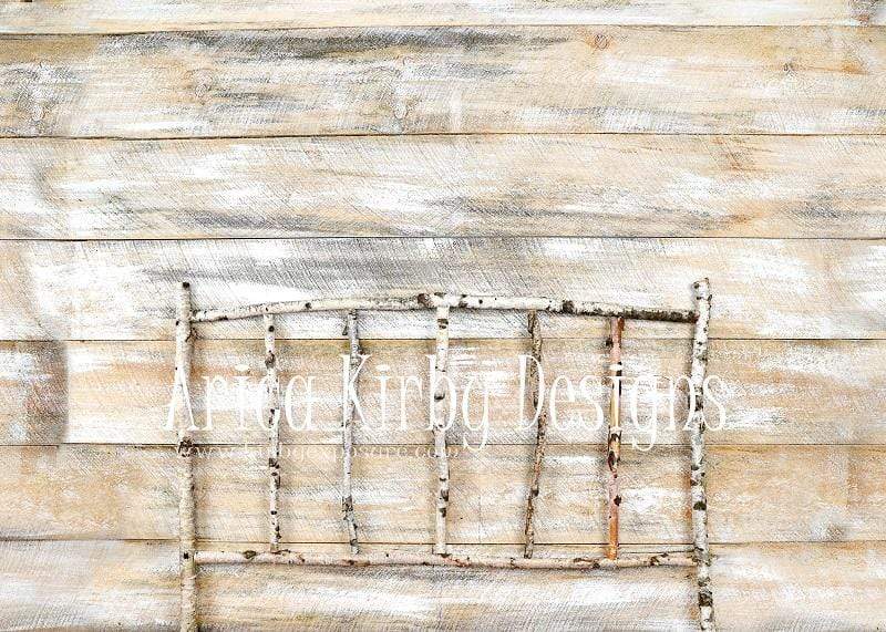 Kate Christmas Wood Wall Birch bed Simple Backdrop designed by Arica Kirby - Kate Backdrop AU