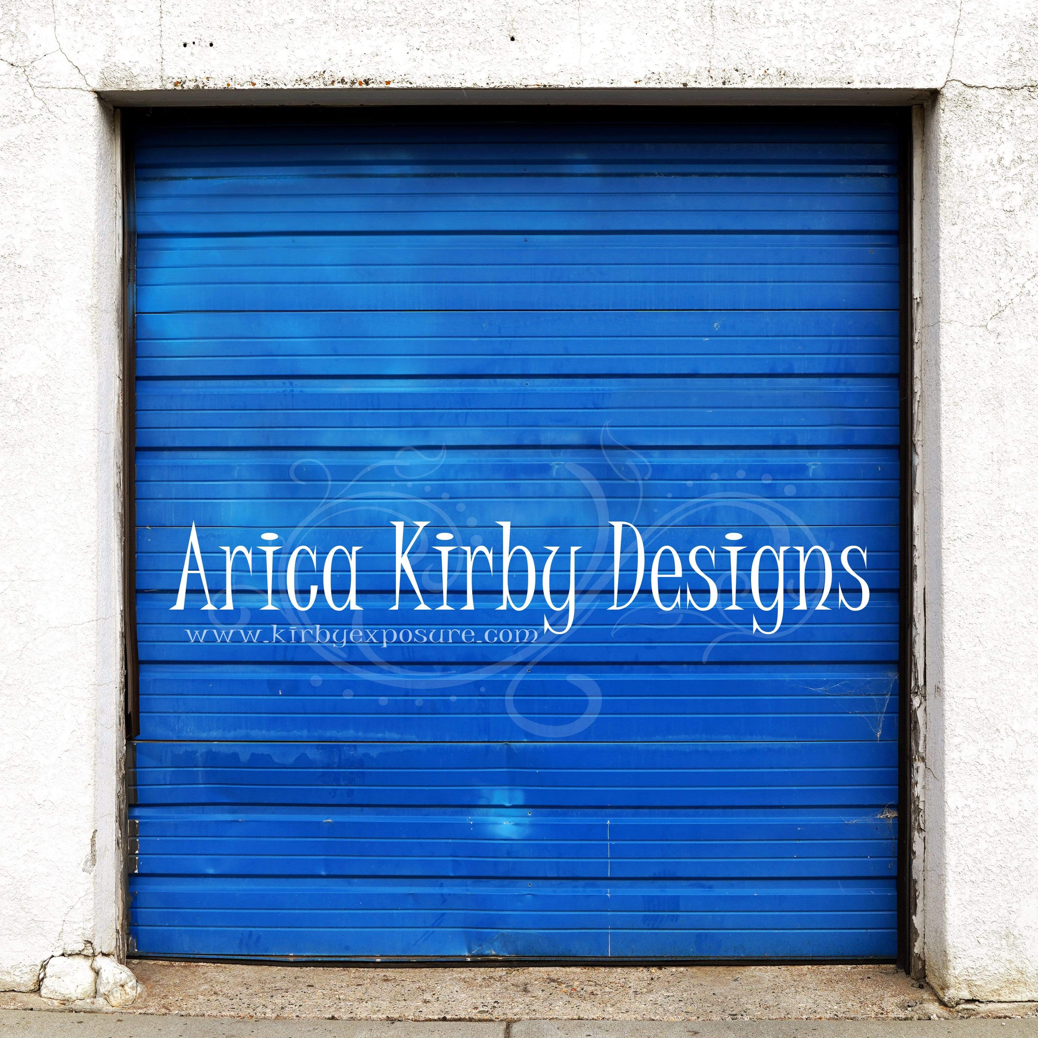 Kate Blue Garage Door Backdrop for Photography Designed By Arica Kirby - Kate Backdrop AU