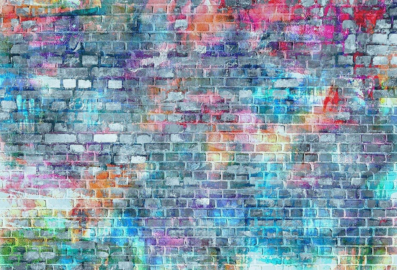 Kate Brick Wall Photography Backdrops Colorful Painting Graffiti Backdrop - Kate Backdrop AU