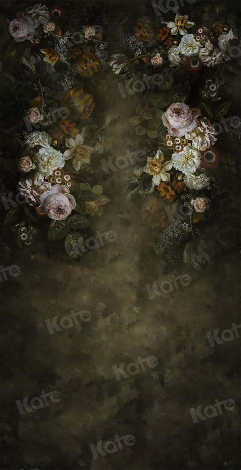 Kate Vintage Flowers Boudoir Backdrop for Photography - Kate Backdrop AU