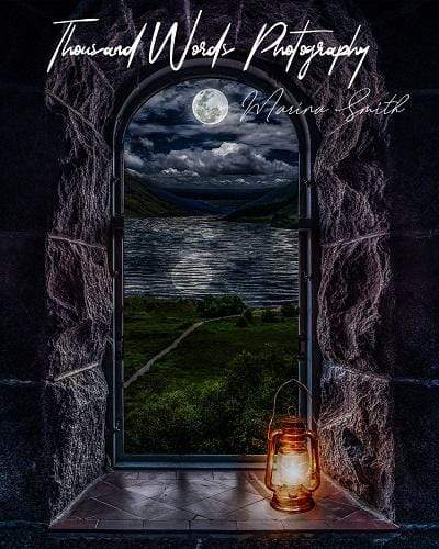 Kate Castle Window View with Lantern Backdrop Designed by Marina Smith - Kate Backdrop AU