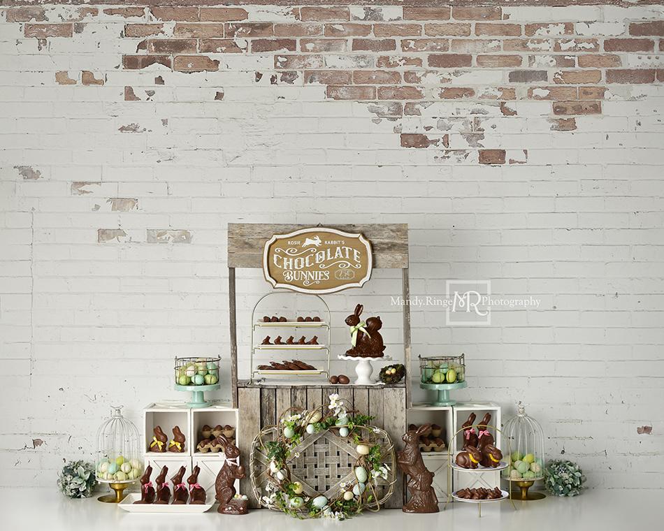 Kate Easter Chocolate Bunnies Backdrop Designed by Mandy Ringe Photography - Kate Backdrop AU