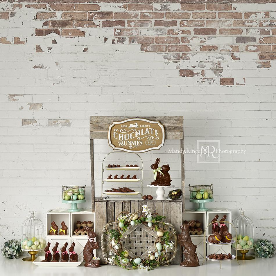 Kate Easter Chocolate Bunnies Backdrop Designed by Mandy Ringe Photography - Kate Backdrop AU