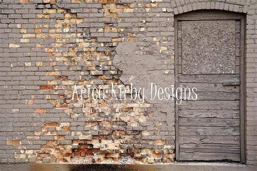 Kate Retro Damaged Wall and Door Backdrop for Photography Designed by Arica Kirby - Kate Backdrop AU