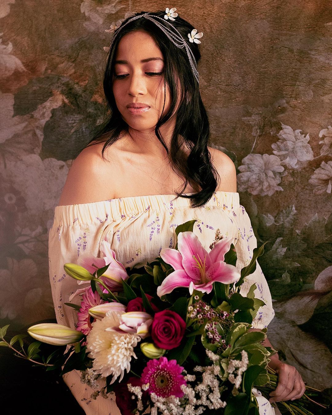 Kate Fine Art Retro Florals Backdrop for Photography - Kate Backdrop AU