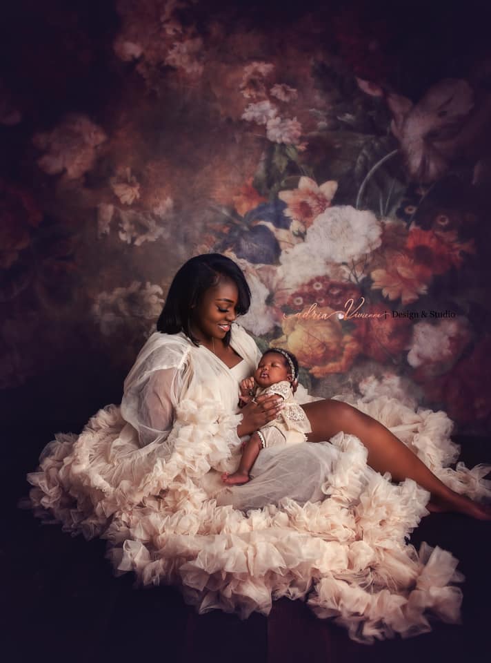 Kate Fine Art Retro Florals Backdrop for Photography - Kate Backdrop AU