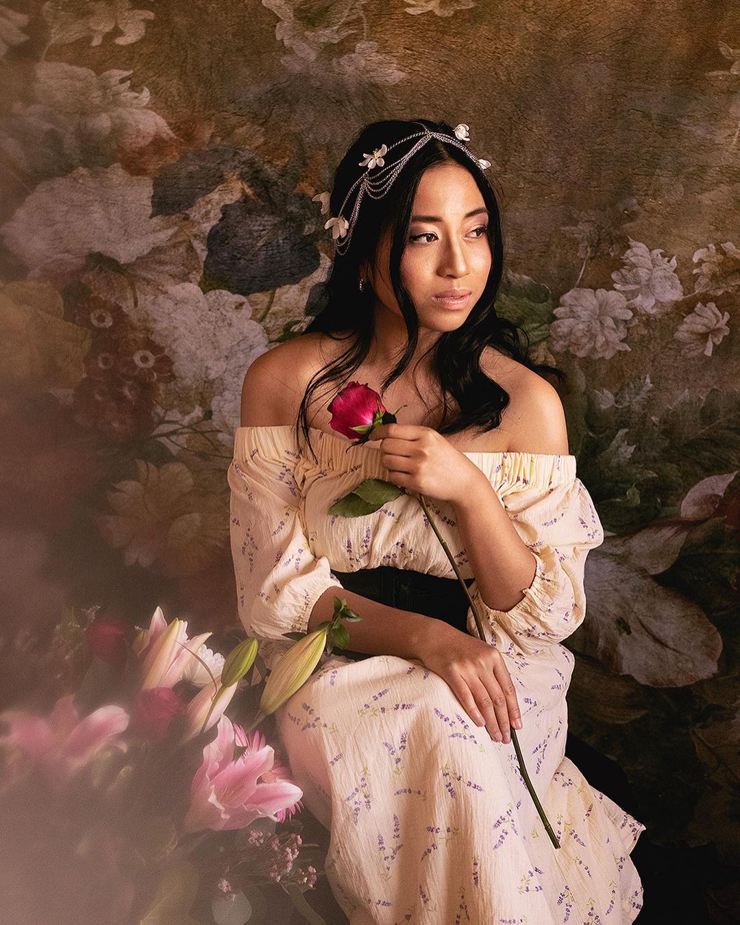 Kate Fine Art Retro Florals Backdrop for Photography - Kate Backdrop AU