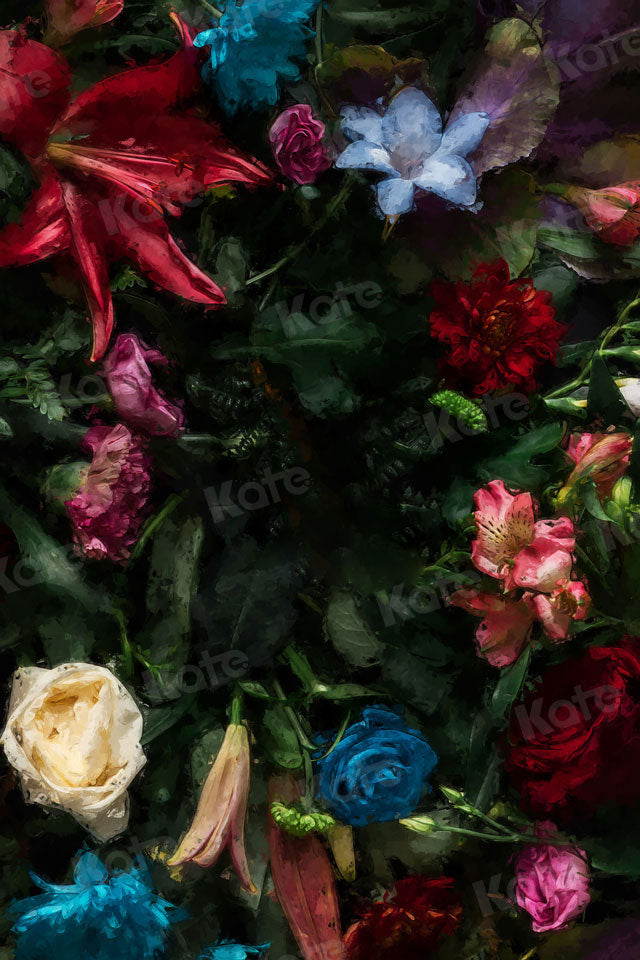 Kate Summer Fine Art Florals Oil Painting Flowers Backdrop for Photography - Kate Backdrop AU